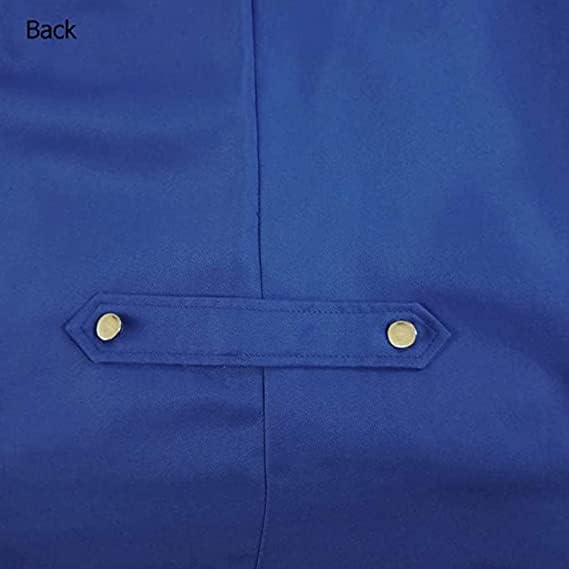 Halloween Mittelalter Viktorianische Jacke Kostüme für Männer, Steampunk Gothic Frack Mantel Uniform