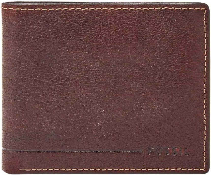 Fossil Leather SML1547231 Mens Allen Wallet RFID Traveler
