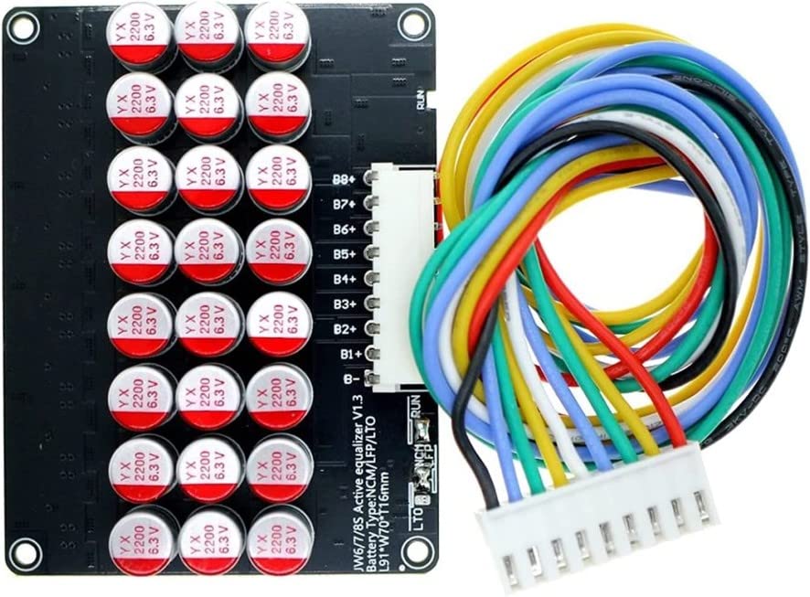 TECNOIOT 1 STÜCKE 8S 5A Li-Ion Lifepo4 LTO Lithium Active Equalizer Balancer Kondensator 6S 7S 8S 6S