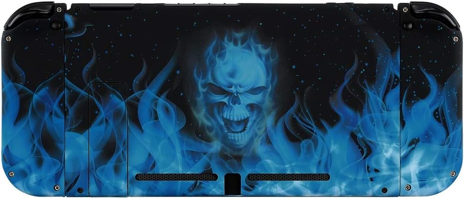 eXtremeRate Hülle Case für Nintendo Switch Joycon/Konsole, Rückgehäuse&Kickstand für Switch Console,