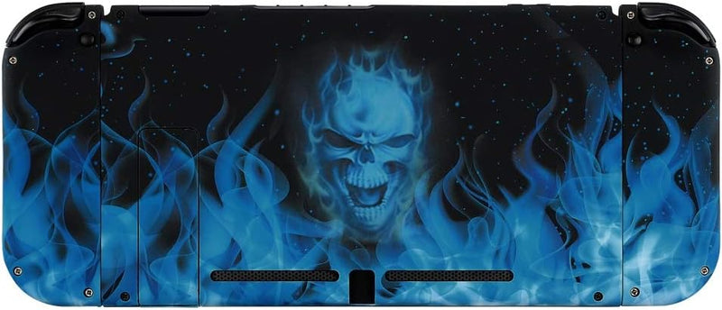 eXtremeRate Hülle Case für Nintendo Switch Joycon/Konsole, Rückgehäuse&Kickstand für Switch Console,