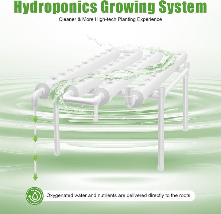 Hydroponic System, Hydroponic Grow Kit, NFT Hydroponic Kit, PVC-U Hydroponic System, Vertikales Gart