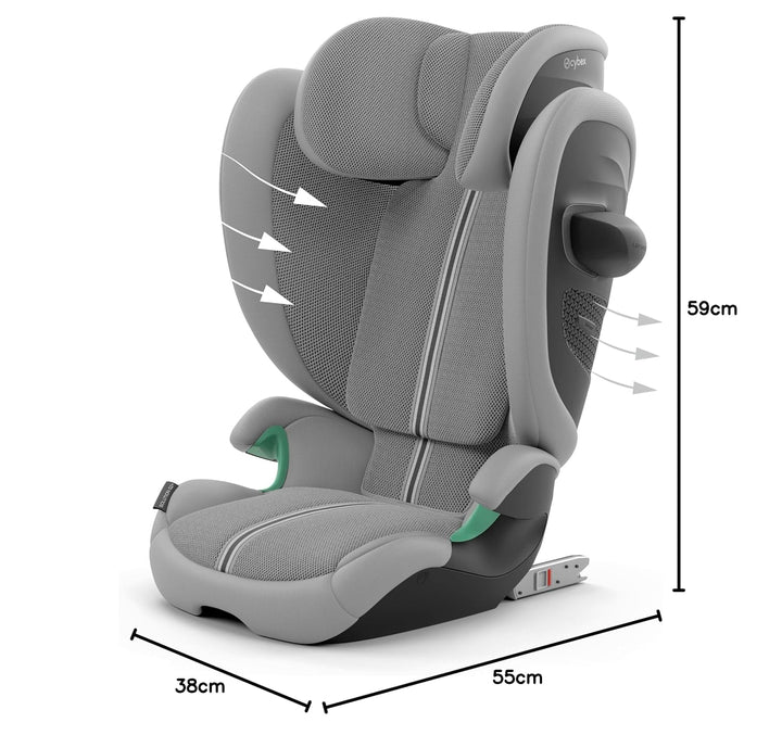 CYBEX Gold Kinder-Autositz Solution G2 Plus, Ab ca. 3 bis 12 Jahre (100 - 150 cm), Max. 50 kg, Für A