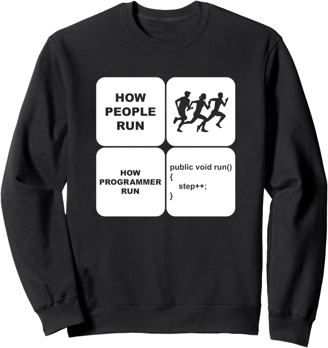Programmierer How People Run Informatiker Coding Sweatshirt