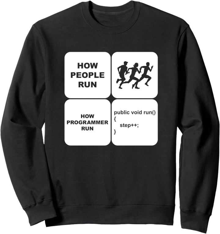 Programmierer How People Run Informatiker Coding Sweatshirt