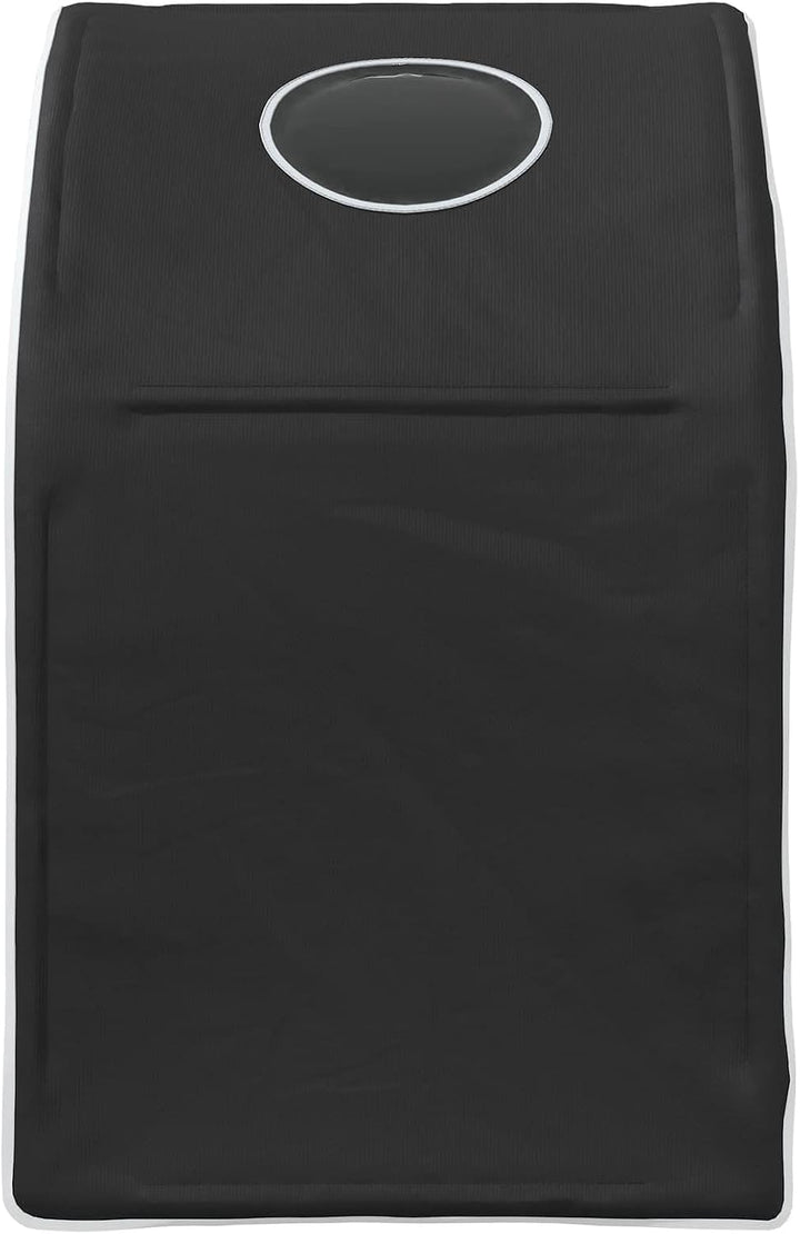 Bettunnel 2er Set Schwarz 211 x 52,5 x 2 cm aus Polyester für Bettzubehör, als Bettrahmen Lattenrost