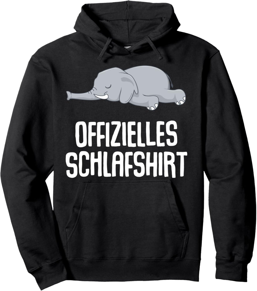 Offizielles Schlafshirt Pyjama Nachthemd Elefant Geschenk Pullover Hoodie