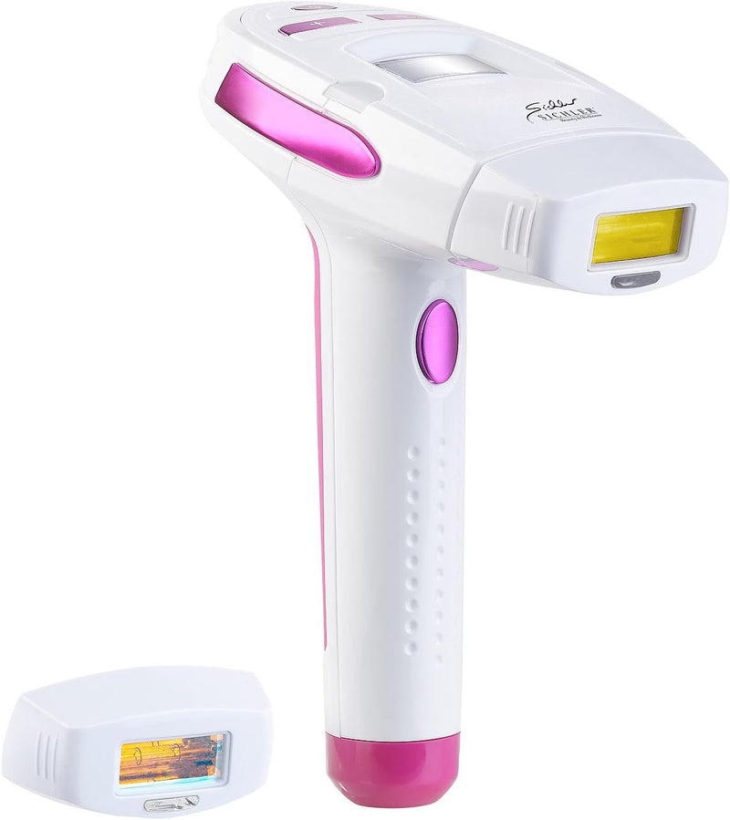 Sichler Beauty Laser Haarentferner: IPL-Haarentfernungs-System, 2 Aufsätze, Display, 5 Stufen,Schutz