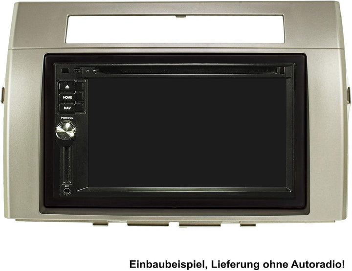 tomzz Audio 2455-053 Doppel DIN Radioblende Set kompatibel mit Toyota Corolla Verso ZER/ZZE Bj.2004-
