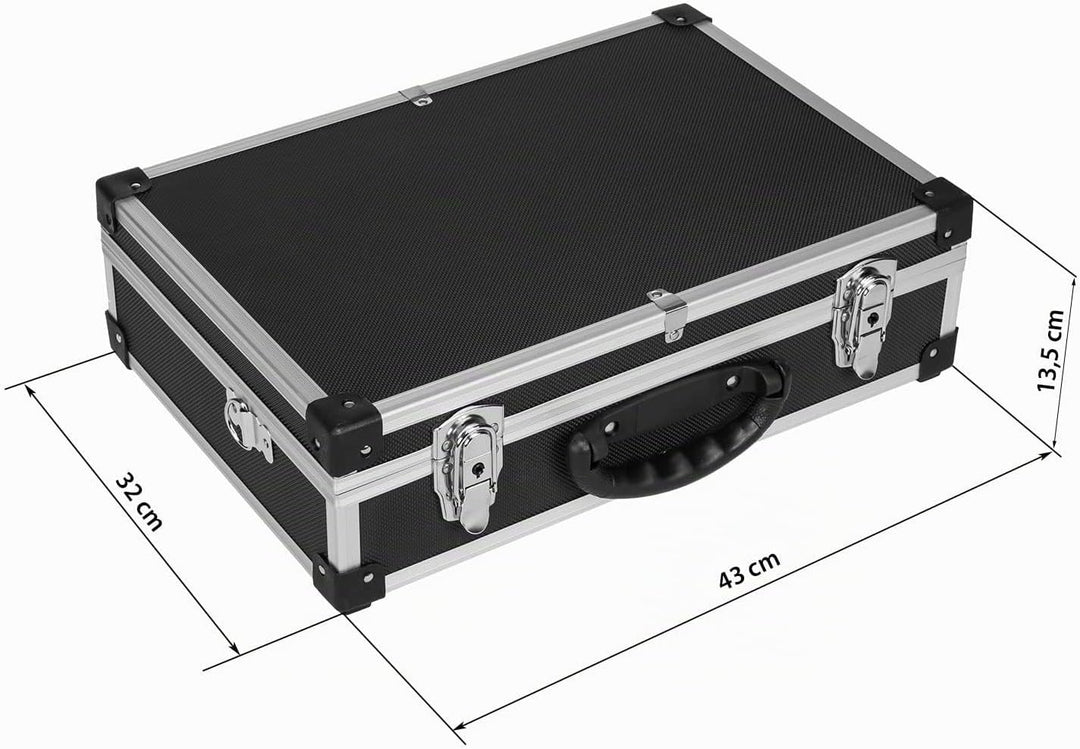 anndora® Werkzeugkoffer leer 2 Koffer - nestbar Set gross klein, Set gross klein