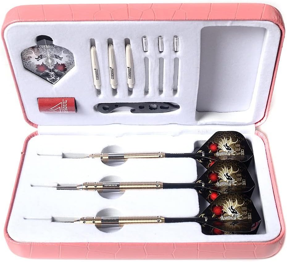 CUESOUL Dragon Deluxe Messing Steel Dartpfeile, 21 Gramm F2301 21 Grams, F2301 21 Grams