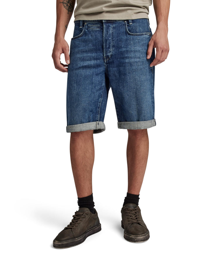 G-STAR RAW Herren D-staq 3d Straight Shorts 28W Blau (Worn in Sentry Blue D10064-d594-g334), 28W Bla