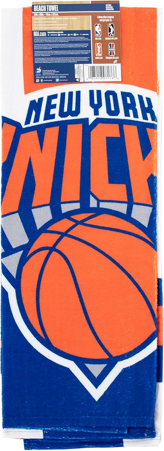 Northwest NBA New York Knicks Unisex-Strandtuch für Erwachsene, 76,2 x 152,4 cm, Zone Read New York