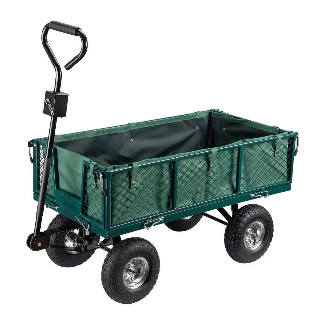 Transportwagen bis 300 kg mit Abnehmbarer Einlegeplane und Ablage