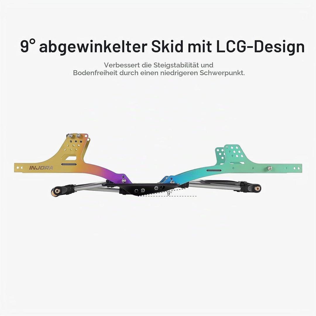 INJORA Rainbow Titanium LCG Chassis Kit für 1/24 SCX24