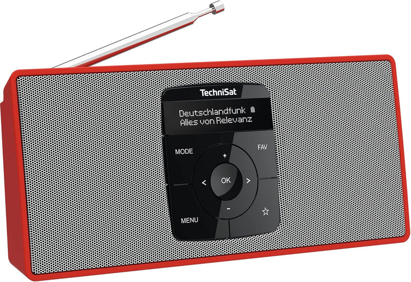 TechniSat DIGITRADIO 2 S - Tragbares DAB Stereo-Radio mit Akku (DAB+, UKW, Bluetooth Audiostreaming,