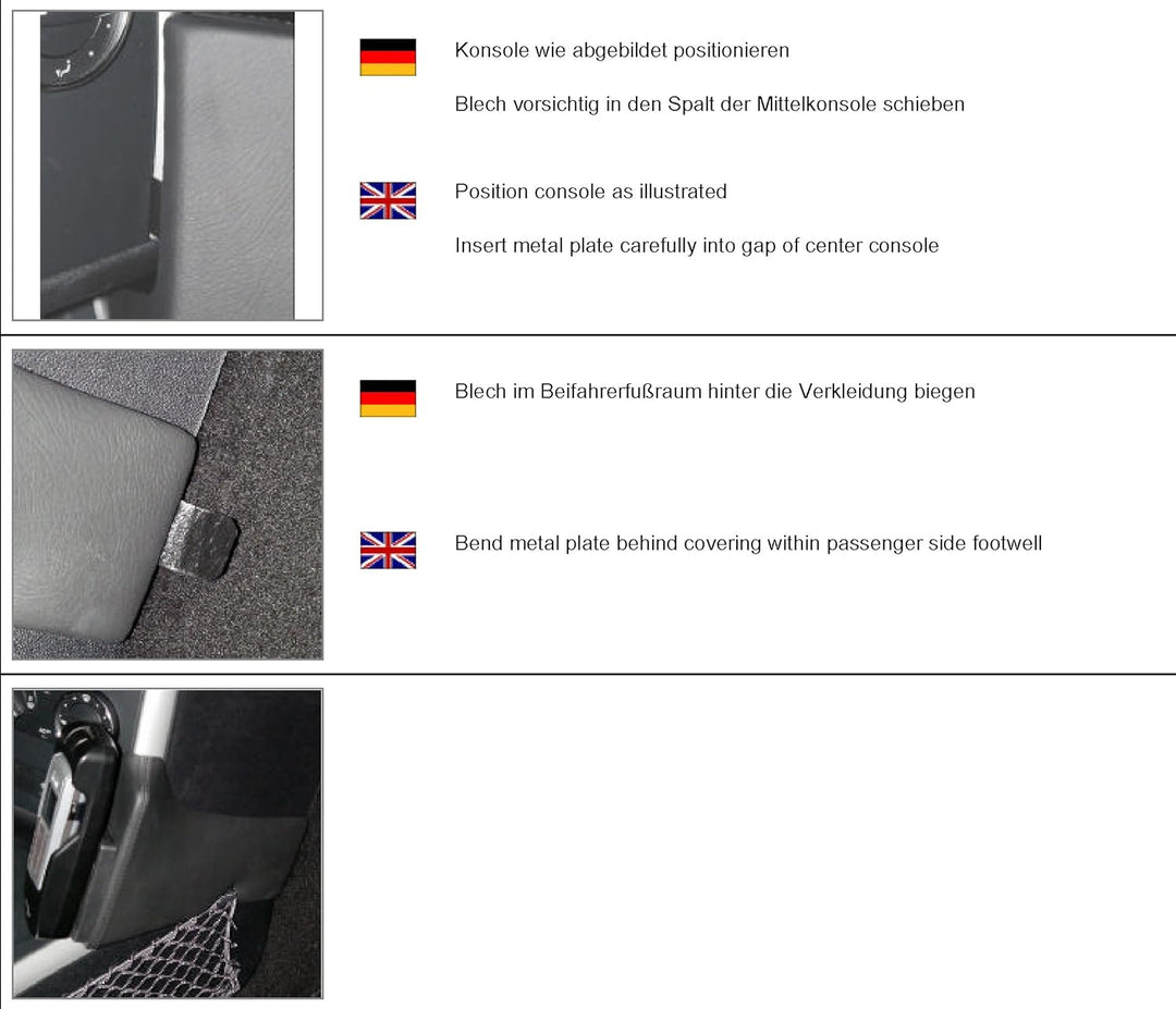 KUDA 091535 Halterung Kunstleder schwarz für Mercedes A-Klasse (W169) ab 09/2004 / B-Klasse W(245) a