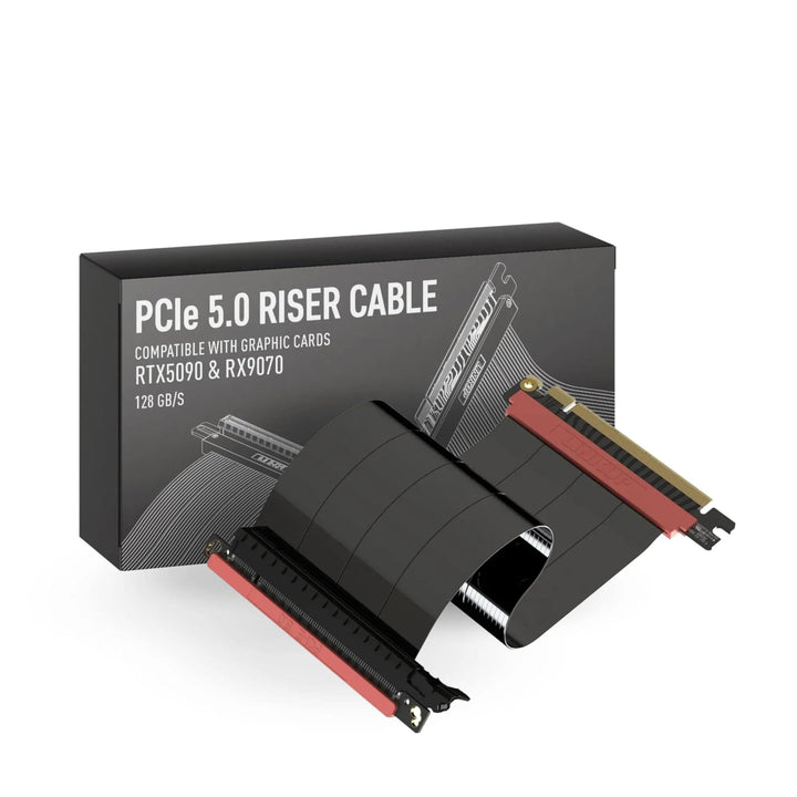 LINKUP - AVA5 PCIE 5.0 Riser-Kabel | RTX5090 RX9070 GPU Bereit | x16 128GB/s Geschwindigkeit | PCIe