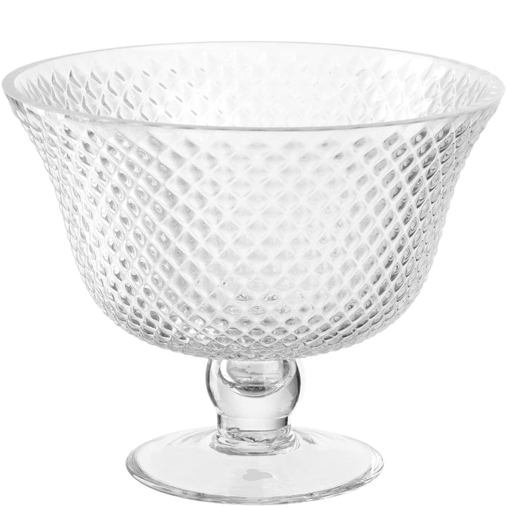 Leonardo Poesia Dekoschale aus Glas, Blumenvase mit Fuss, Höhe 19,5 cm, klar, 076435