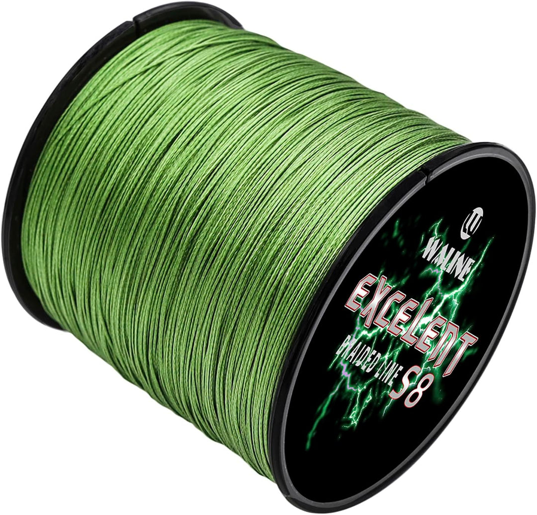 Waline 8 Stränge Super Strong PE Geflochtene Angelschnur 8fach Grün Mehrfarbig 300m 500m Angelschnur