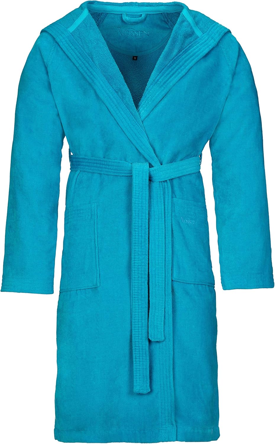 Vossen Damen & Herren Bademantel Texas XS Blau (Turquoise 557), XS Blau (Turquoise 557)