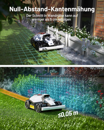 MAMMOTION LUBA mini AWD 800 Mähroboter ohne Begrenzungskabel, NetRTK+Vision, Keine RTK-Antenne erfor
