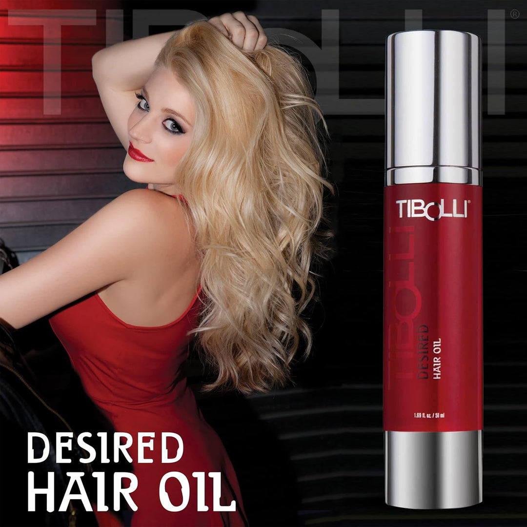 TIBOLLI Desired Hair Oil (1.6 FL Oz / 50ml) Zur Beseitigung von Frizz und trockenem, geschädigtem Ha
