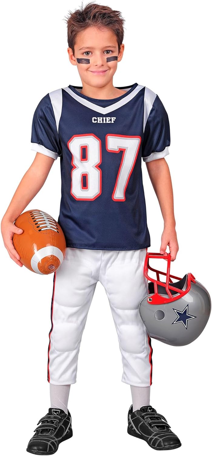 W WIDMANN MILANO Party Fashion - Kinderkostüm American Football Player, Sportler, High School, Motto
