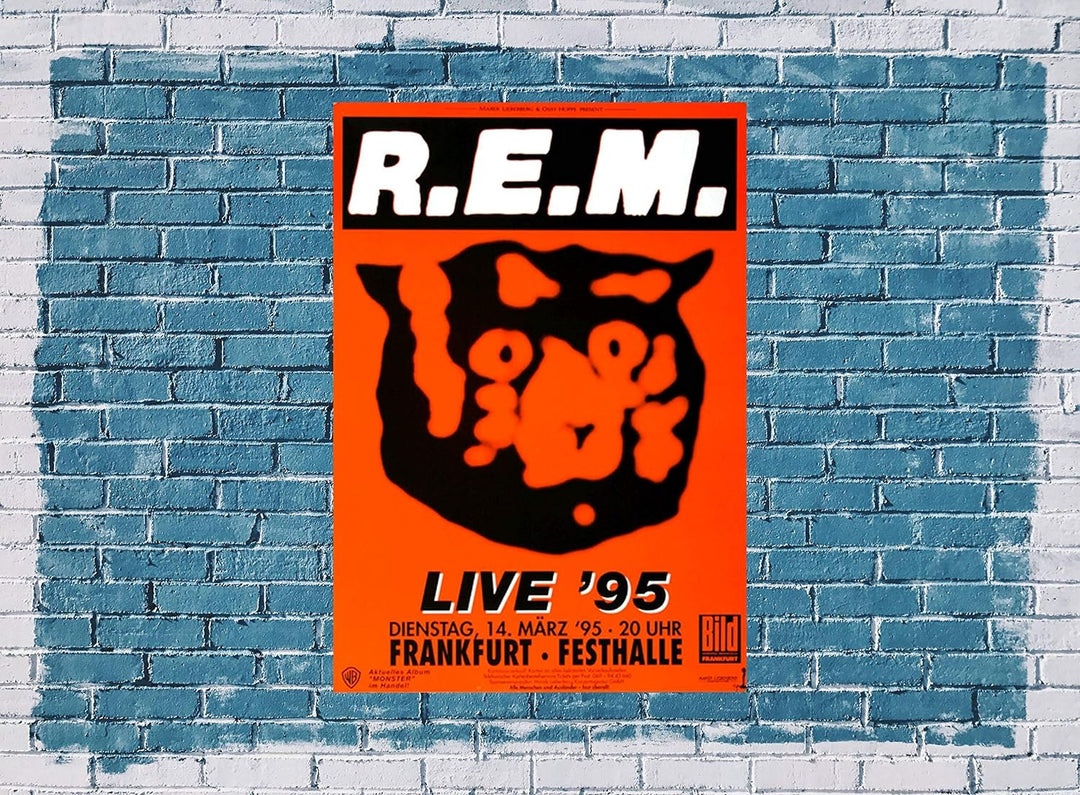 R.E.M - Live, Frankfurt 1995 » Konzertplakat/Premium Poster | Live Konzert Veranstaltung | DIN A1 «