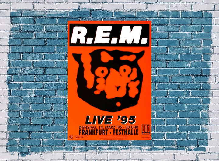 R.E.M - Live, Frankfurt 1995 » Konzertplakat/Premium Poster | Live Konzert Veranstaltung | DIN A1 «