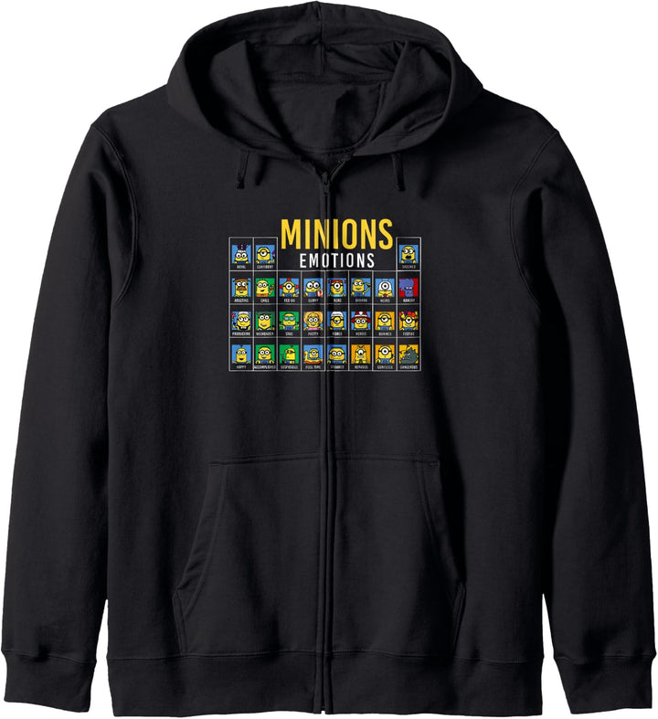 Despicable Me Minions Group Shot Periodic Table Of Emotions Kapuzenjacke