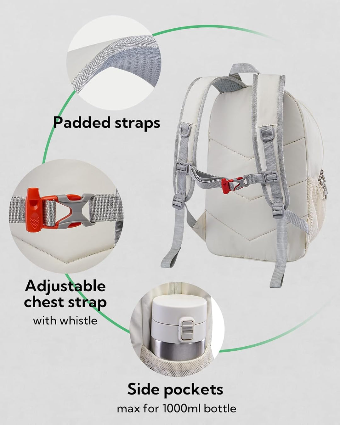 WATERFLY Rucksack Klein Wanderrucksack 12L: Leicht Tagesrucksack Mini Sport Backpack Outdoor Daypack