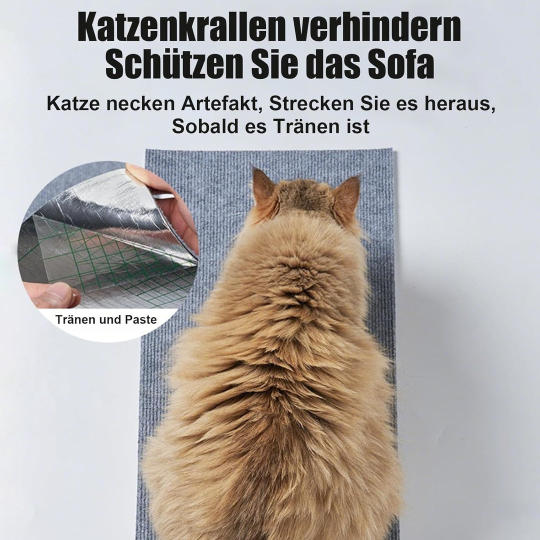 Kratzmatte Katze selbstklebend Kratzschutz für Sofa, Katze, Bäume, Wandmöbel, Kratz- und Couch, 200