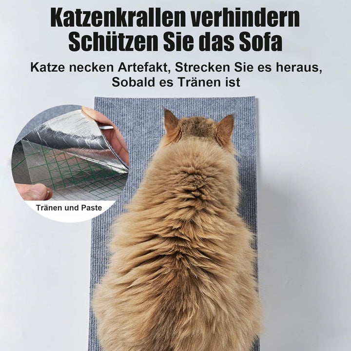 Kratzmatte Katze selbstklebend Kratzschutz für Sofa, Katze, Bäume, Wandmöbel, Kratz- und Couch, 200