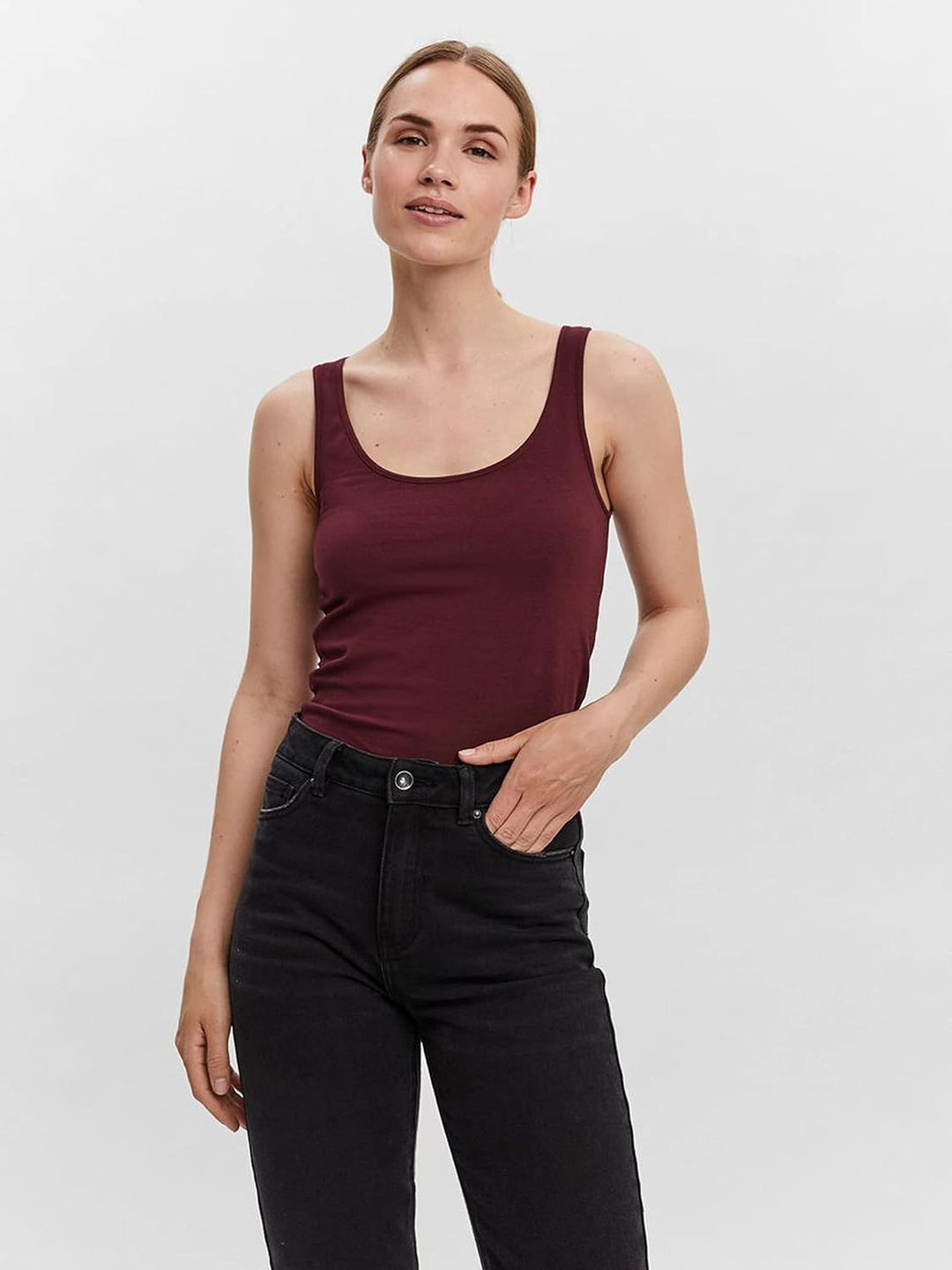 ONLY Damen Top Onllive Love Tank Noos S 3er Pack (Dark Grey Melange, Pageant Blue, Port Royale), S 3