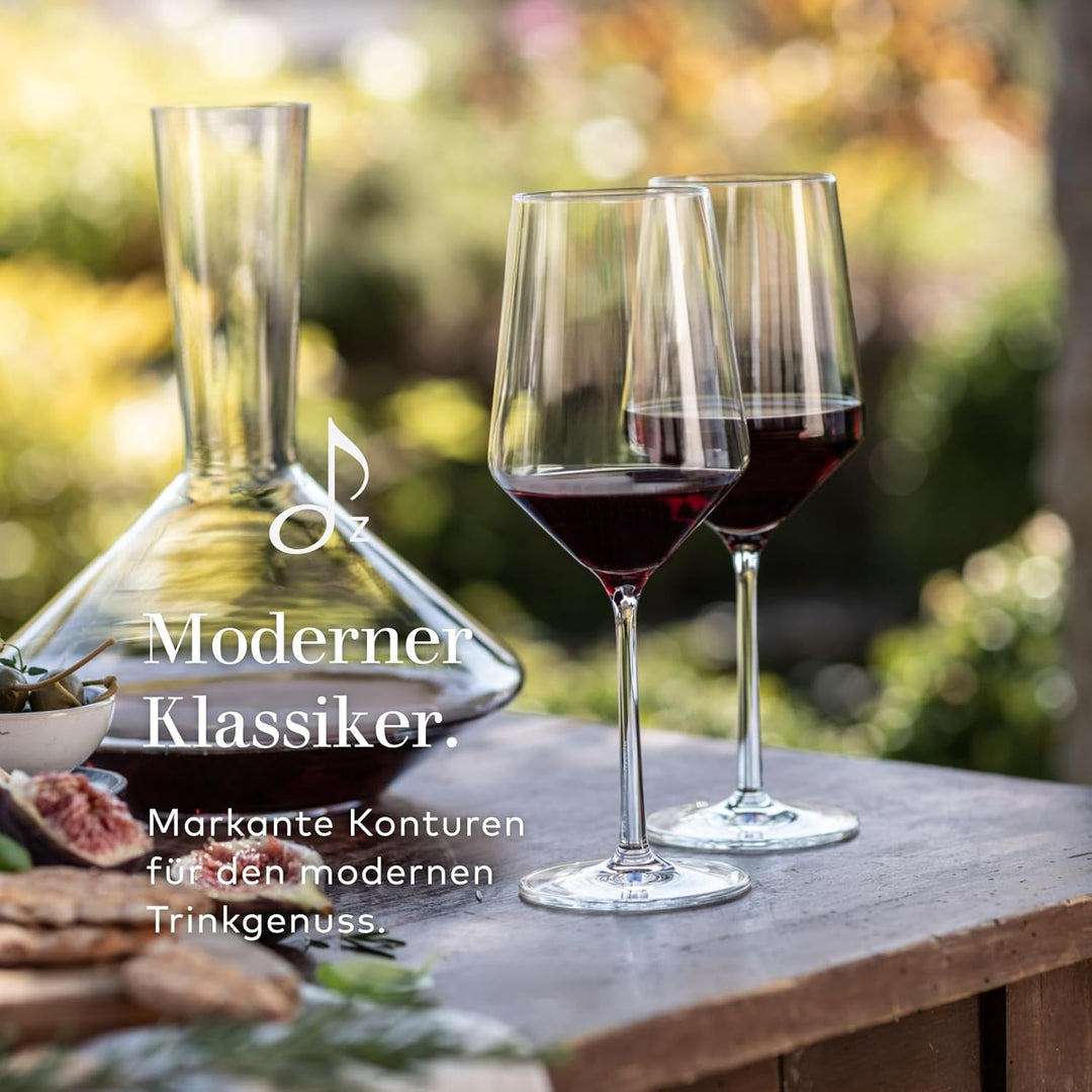 Zwiesel Glas Rotwein Dekanter Pure (1 Stück), edle Karaffe für Rotwein mit Drop Protect Technologie,