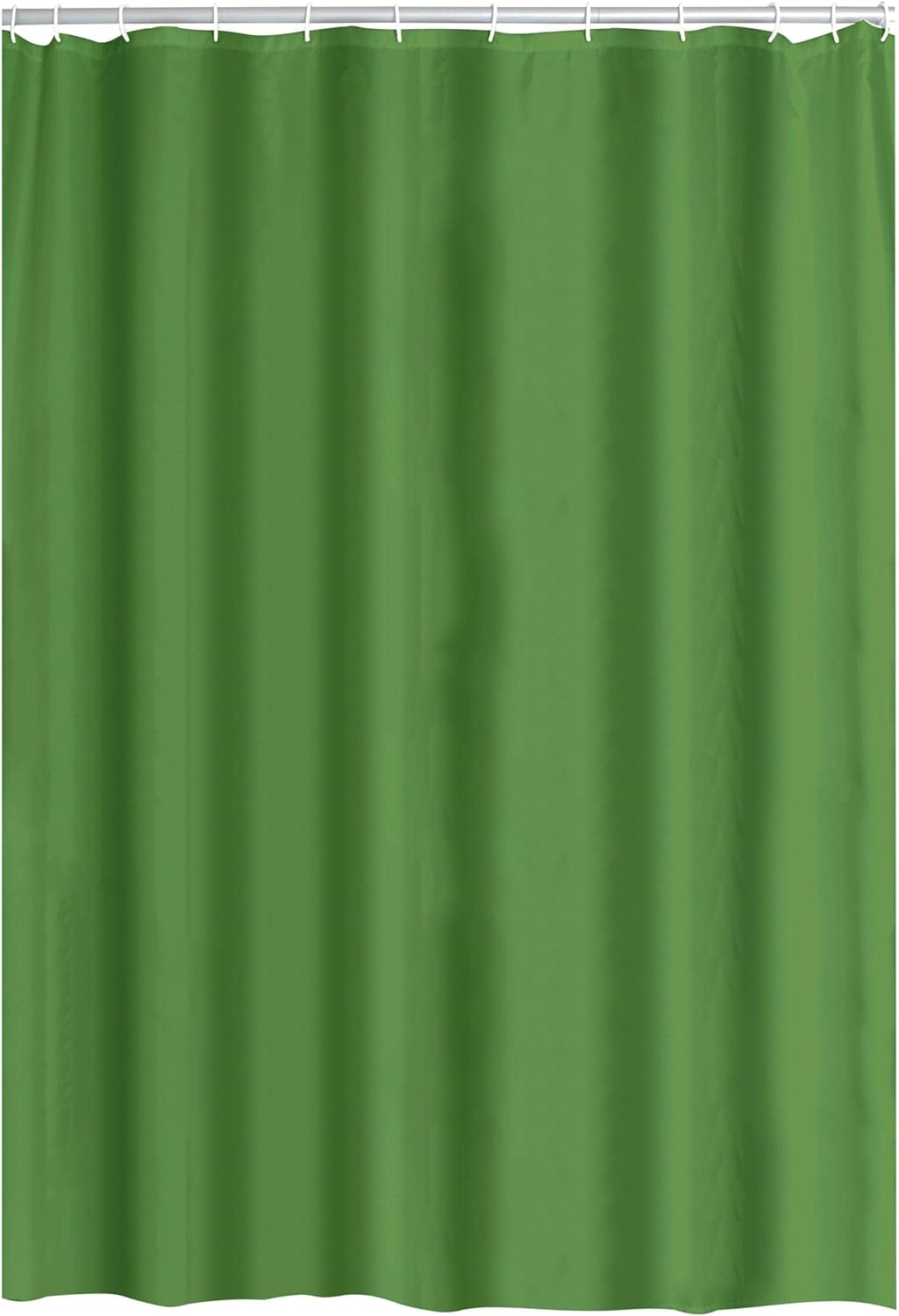 RIDDER Duschvorhang Textil Madison inkl. Ringe grün 180x200 cm 180x200 cm Grün, 180x200 cm Grün