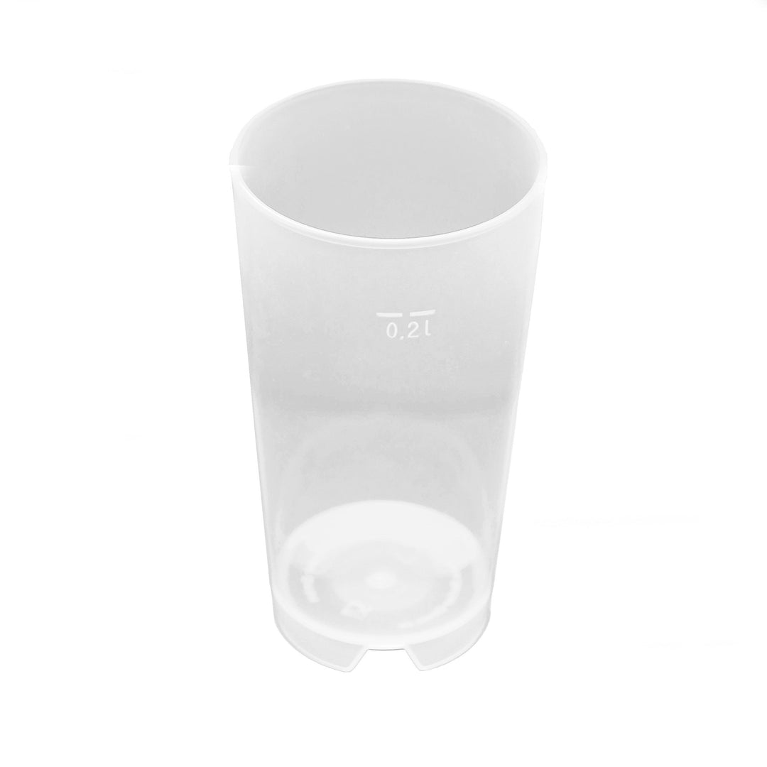 50 Stück 0,2L Mehrwegbecher PP transparent