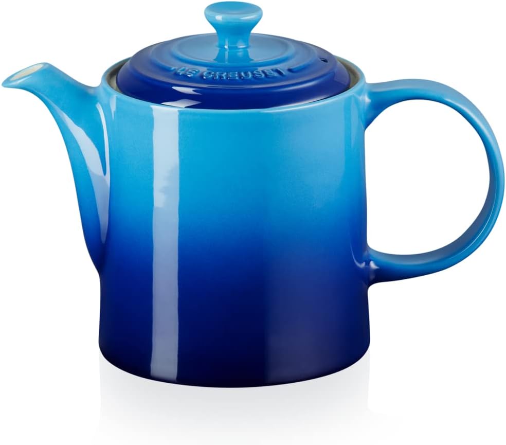 Le Creuset Hohe Kanne aus Steinzeug 1,3 Liter, Steinzeug, Azure, 80703132200003, Azure