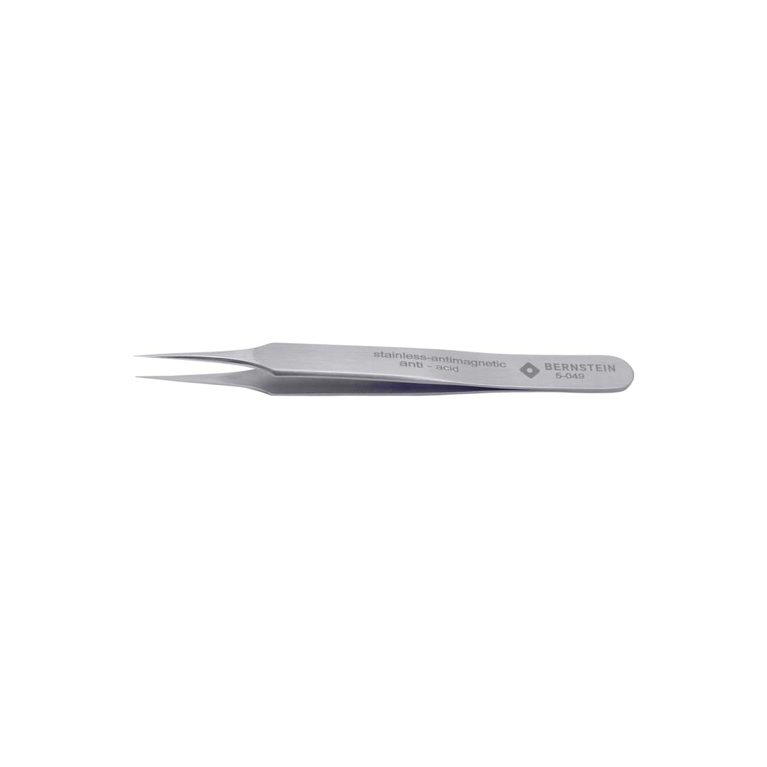 BERNSTEIN SMD-Pinzette 110mm Super-Spitz Rostfrei Antimagnetisch Mattpoliert, Säurebeständig, Präzis