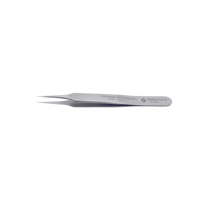 BERNSTEIN SMD-Pinzette 110mm Super-Spitz Rostfrei Antimagnetisch Mattpoliert, Säurebeständig, Präzis