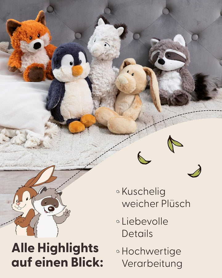 NICI Kuscheltier Hase Ralf Rabbit 25cm braun - Stofftier aus weichem Plüsch, niedliches Plüschtier z