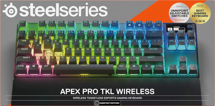 SteelSeries Apex Pro TKL Wireless HyperMagnetic Gaming-Tastatur – E-Sports TKL-Formfaktor – Anpassba