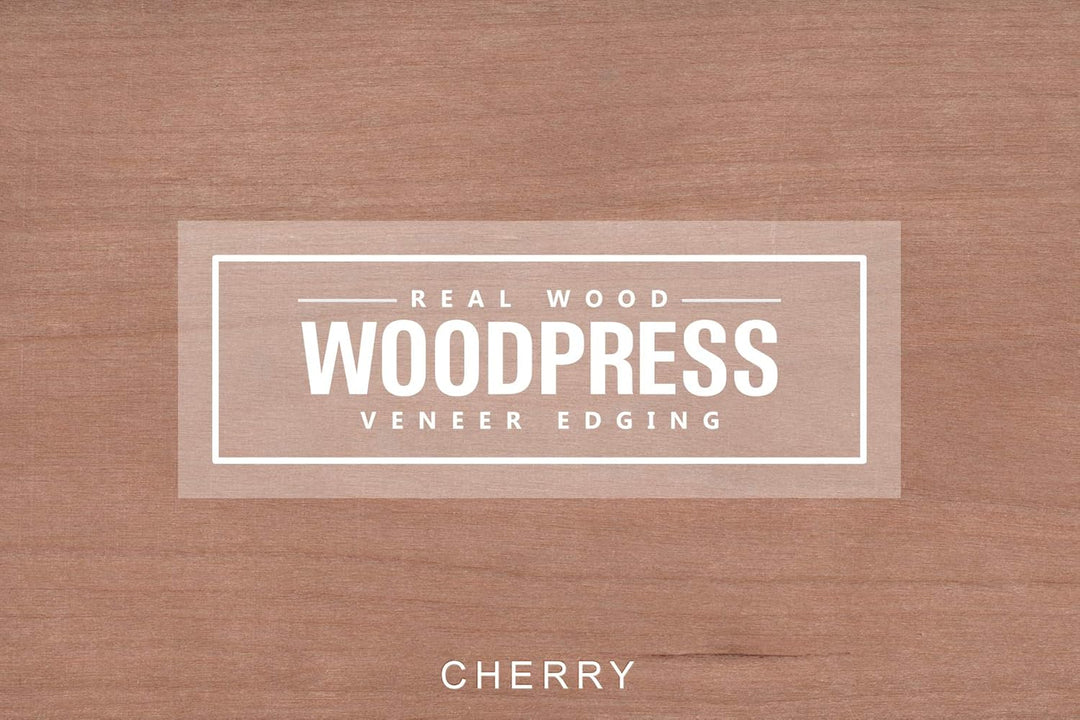 WoodPress 22 mm Kirschholz Vorgeklebtes Furnier-Randband - 50m Rolle für die Industrie Gehobene Qual