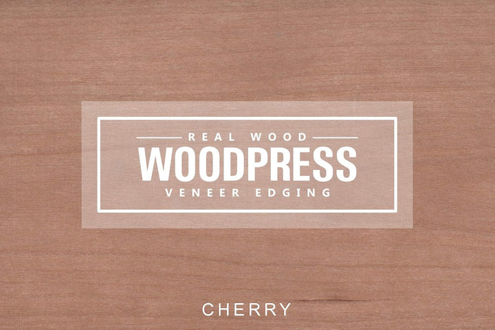 WoodPress 22 mm Kirschholz Vorgeklebtes Furnier-Randband - 50m Rolle für die Industrie Gehobene Qual