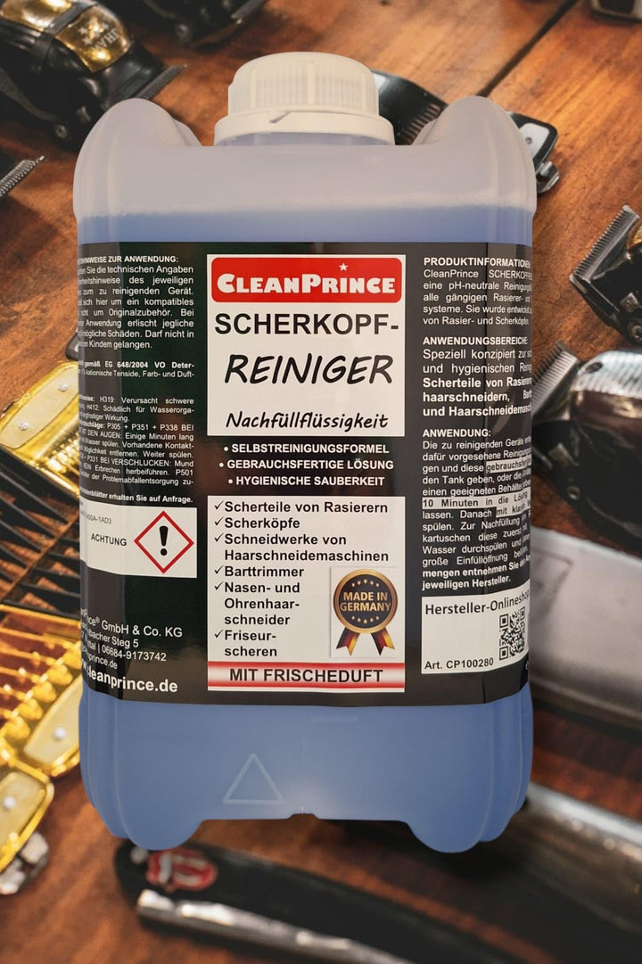 Scherkopfreiniger 5 Liter | zum Nachfüllen für Reinigungsstationen Rasierer Scherteile