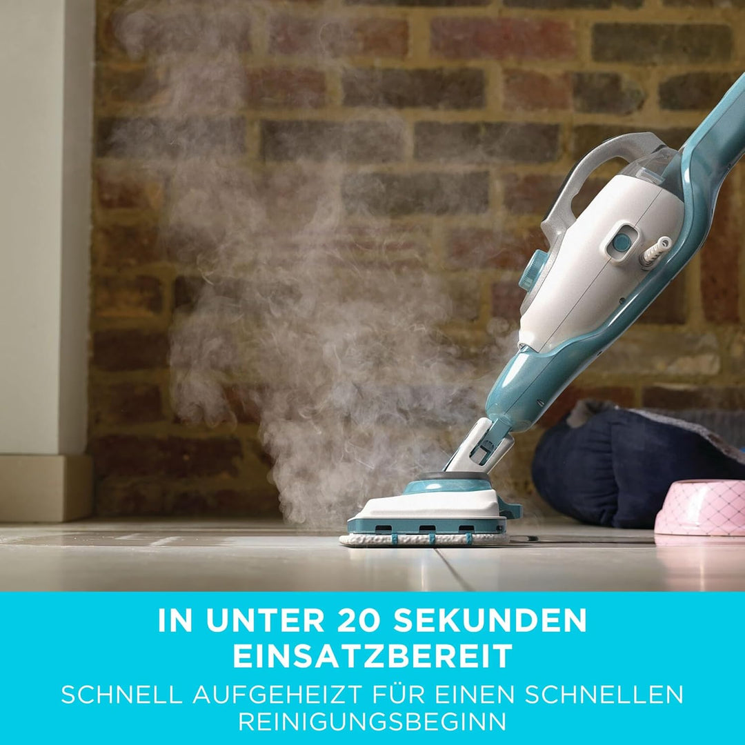 BLACK+DECKER BHSM166DSM Dampfmopp 2 und n1, 1.600 W mit Delta-Kopf