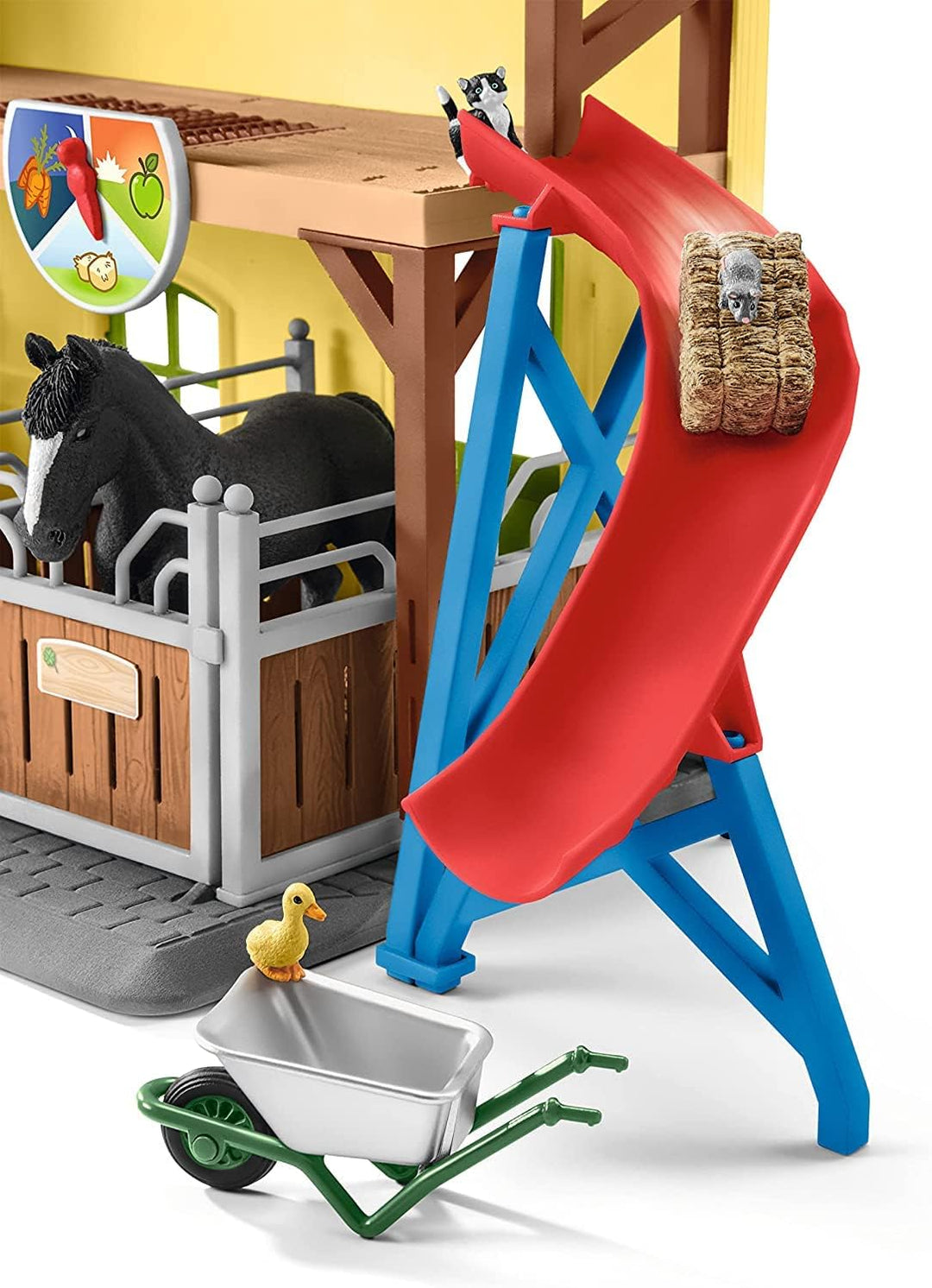 SCHLEICH 42485 Pferdestall, für Kinder ab 3+ Jahren, Farm World - Spielset Single Standardverpackung