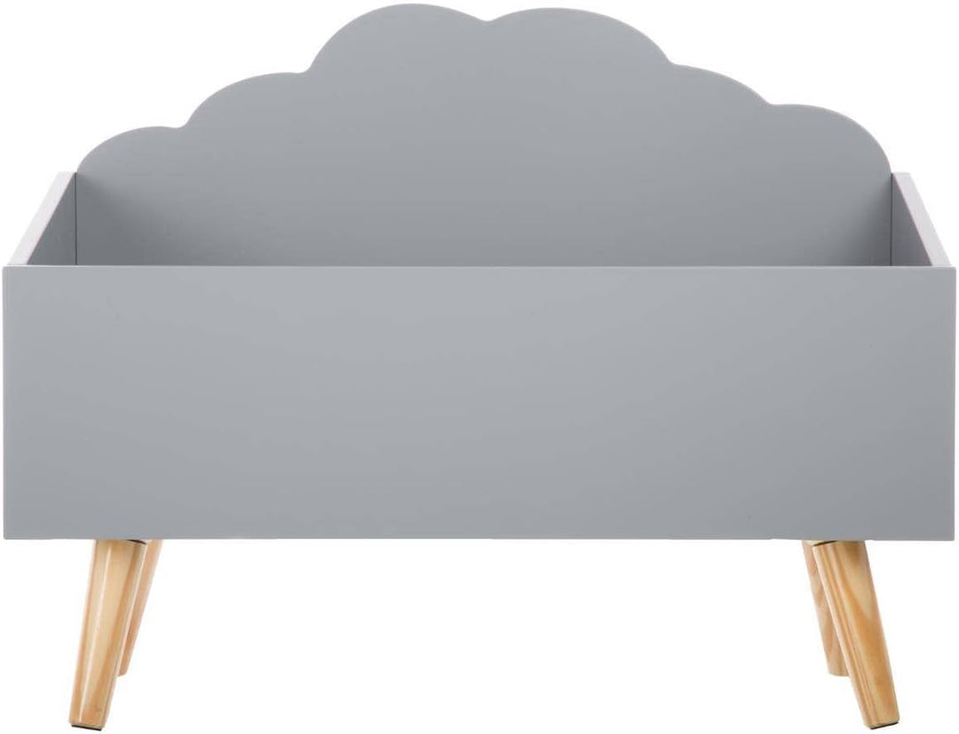 Atmosphera - Kinderbox Wolke grau - Grau L. 58 x l. 45 x H. 28 cm Grau, L. 58 x l. 45 x H. 28 cm Gra