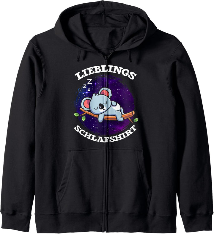 Australien Tier Nachthemd Schlafshirt Schlafender Koala Kapuzenjacke